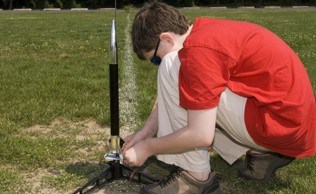 Camp launching rocket